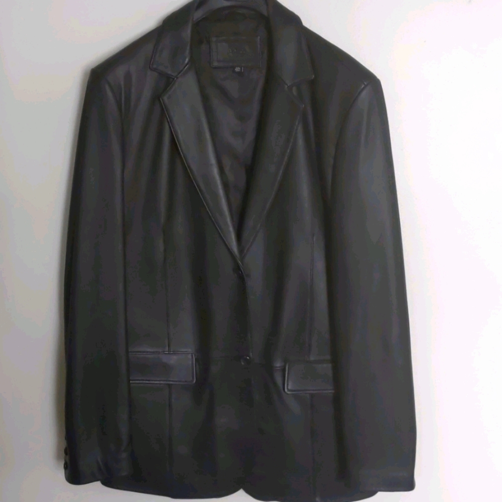 APT. 9 Black Leather Jacket
